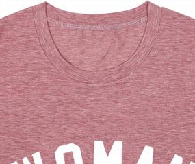 img 1 attached to Feminist T-Shirt For Women: Short Sleeve Casual Top With Letter Print, Empowering Message Of 'Woman Up', Celebrating Feminism And The Future Of Females