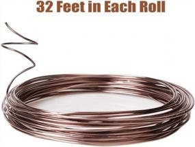 img 1 attached to Grow And Train Your Bonsai Trees With 3 Sizes Of High-Quality Brown Training Wire - Corrosion And Rust Resistant