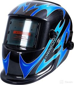img 4 attached to 🔥 DRAGONITE Large Viewing Area Auto Darkening Welding Helmet: Solar Powered True Color Welder Mask with Variable Shade for MIG/MAG/TIG/ARC and Cutting/Grinding Tasks