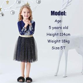 img 2 attached to VIKITA Toddler Winter Dresses Knee Length Girls' Clothing ~ Dresses