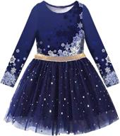 vikita toddler winter dresses knee length girls' clothing ~ dresses logo