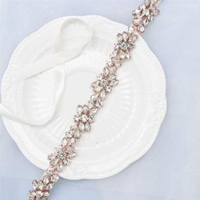 img 3 attached to HONGMEI Rhinestone Wedding Bridesmaid Accessories Women's Accessories : Belts