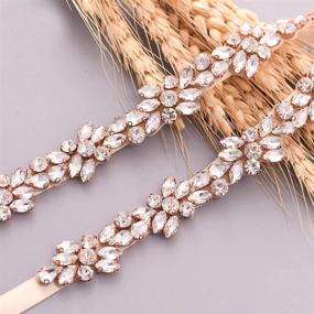 img 2 attached to HONGMEI Rhinestone Wedding Bridesmaid Accessories Women's Accessories : Belts