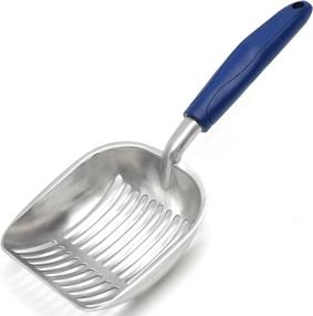 img 4 attached to 🐱 NC Cat Litter Scoop: All-Metal Sifter, Deep Shovel, Blue - A Must-Have for Efficient Kitty Litter Cleaning