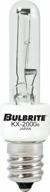 bulbrite kx20cl/e12 clear candelabra screw base light bulb - energy efficient and long lasting (1 pack) logo