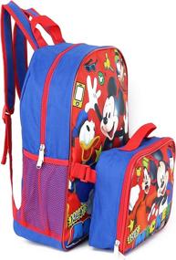 img 2 attached to 16-inch Mickey Mouse 🎒 Backpack with Removable Lunch Box