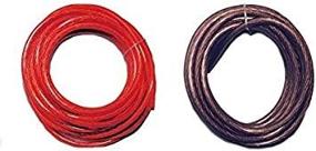 img 1 attached to 🔴 High-Quality 10ft - 8 Gauge Red Power Wire: GA Ground AWG, 5ft Red & 5ft Black