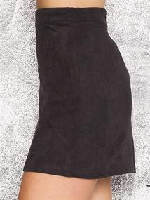 img 2 attached to Simplee Apparel Womens Waist Bodycon Women's Clothing - Skirts