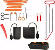 kepouse 22pcs slim kit auto emergency tool set: professional automotive long reach grabber, air wedge bag pump, non marring wedge - essential car tools logo