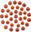 34 shatterproof halloween ornament set - includes pumpkin, black cat, bat, and spider tree balls - ideal for haunted house and holiday decorations logo