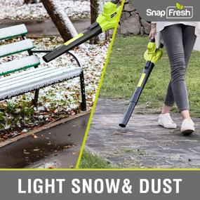 img 2 attached to Effortlessly Tidy Your Lawn With SnapFresh 20V Cordless Leaf Blower - Lightweight And Powerful!