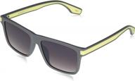 стильные солнцезащитные очки прямоугольной формы с защитой от ультрафиолета для мужчин - unionbay u1045 fun classic, 54 мм - идеальный подарок на весь год логотип