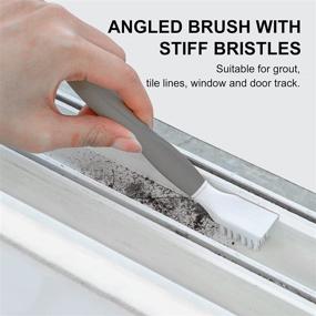 img 3 attached to 🧹 Setsail Deep Clean Brush Set: Powerful Cleaning Brushes for Kitchen, Appliances, Grout, and Narrow Spaces - Effective Scrubbing for Tile Lines, Window Tracks, and More