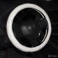 eing leather car steering wheel cover with crystals logo