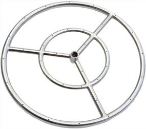 img 3 attached to 24-Inch Double Ring Stainless Steel Fire Pit Burner - Onlyfire