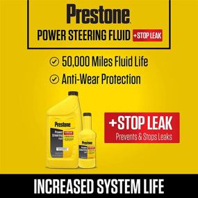 img 2 attached to 🔧 Prestone AS262 Power Steering Fluid with Stop Leak - 12 oz.+