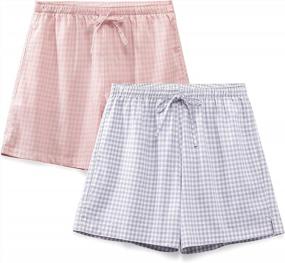 img 4 attached to Femofit Women'S Sleep Shorts Boxer PJ Pajama Lounge Shorts 2 Pack S-XL