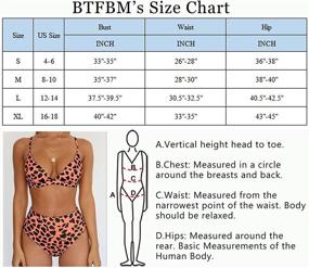 img 1 attached to BTFBM Adjustable Spaghetti Triangle Swimwear Women's Clothing ~ Swimsuits & Cover Ups