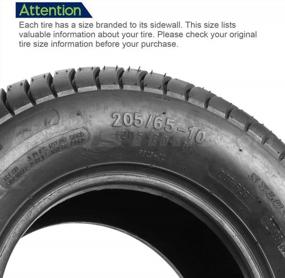 img 2 attached to Set Of 2 MaxAuto Trailer Tires, Load Range C, 6PR, 20.5X8-10 / 205/65-10 Size