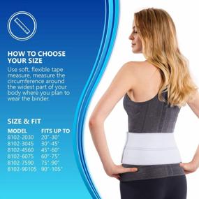 img 1 attached to Pediatric/Teen Unisex Abdominal Binder Lower Waist Support - Compression Wrap (30" - 45") 2 Panel - 6