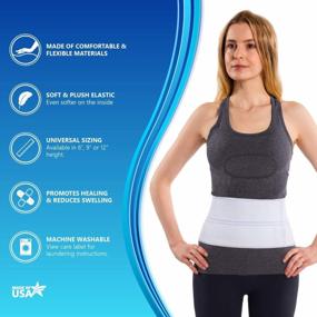 img 3 attached to Pediatric/Teen Unisex Abdominal Binder Lower Waist Support - Compression Wrap (30" - 45") 2 Panel - 6