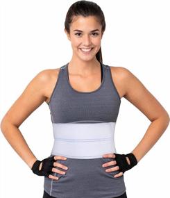img 4 attached to Pediatric/Teen Unisex Abdominal Binder Lower Waist Support - Compression Wrap (30" - 45") 2 Panel - 6