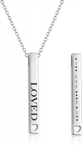 img 4 attached to Sterling Silver Morse Code Necklace | Secret Message Jewelry Gifts For Women