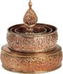 dharmaobjects tibetan copper offering mandala set 5.5" diameter logo