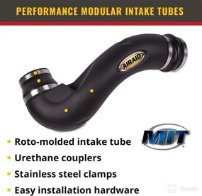 img 3 attached to Enhance Performance with AIRAID 450-930 Modular Intake Tube in Sleek Black Design