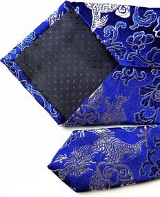 img 2 attached to Classic Paisley Jacquard Handmade Neckties Men's Accessories and Ties, Cummerbunds & Pocket Squares