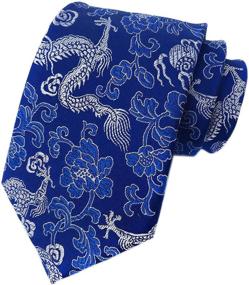 img 4 attached to Classic Paisley Jacquard Handmade Neckties Men's Accessories and Ties, Cummerbunds & Pocket Squares