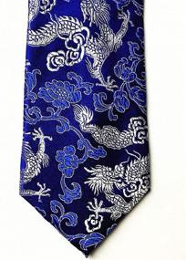 img 1 attached to Classic Paisley Jacquard Handmade Neckties Men's Accessories and Ties, Cummerbunds & Pocket Squares