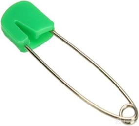 img 1 attached to SPHTOEO 50PCS Cloth Diaper Pins: Stainless Steel Traditional Safety Pin Set in Assorted Colors