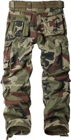 img 3 attached to AKARMY Women's Casual Camouflage Cargo Pants with 8 Pockets for Work and Everyday Wear