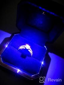 img 7 attached to GBYAN Ring Box With LED Light Jewelry Display Gift Box For Proposal,Engagement, Wedding