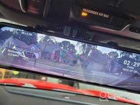img 7 attached to Вождение с уверенностью: зеркальная камера заднего вида WOLFBOX с передним и задним разрешением 4K + 2,5K, сенсорным экраном, ночным видением и системой помощи при парковке