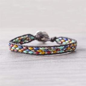 img 1 attached to Discover The Vibrant Brilliance Of SuperDuo 2 Hole Beads - Caribbean Seas Mix