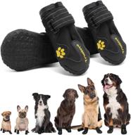 🐾 expawlorer waterproof dog shoes - reflective rugged anti-slip sole, paw protector, dog booties for outdoor walking - ideal for small to large dogs логотип