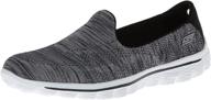 👟 skechers performance women's black walking shoes - athletic footwear for women logo