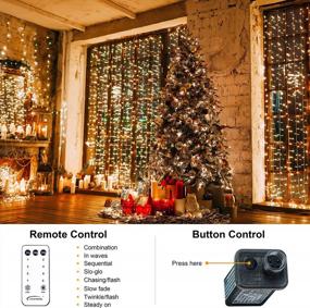 img 1 attached to LIGHTSHARE 1000LED 328FT String Lights Warm White, 8 Modes 30V Plug In Fairy Lights With Remote Control For Home Garden Yard Christmas Wedding Holiday Party Thanksgiving Festival Decoration