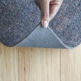 img 2 attached to Non-Slip Rug Pad - RUGPADUSA Contour-Lock - 3'X5' - Subtle Cushioning With Reliable Gripping Power - Felt And Rubber Material Safe For All Floors - 1/8" Thick - Quality Guaranteed