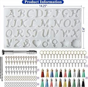 img 3 attached to 164-Piece Resin Molds Kit For DIY Crafting - Includes Alphabet And Ornament Silicone Molds, Drill And Keychain Supplies For Epoxy Casting And Keychain Making - Ideal For Beginners And Experts Alike!