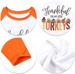 img 2 attached to Будьте праздничными с семейными футболками MYHALF'S Thanksgiving Family Tees — купите нашу футболку Thankful For My Little Turkeys уже сегодня!