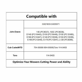 img 1 attached to Upgrade Your John Deere Mower With A GX21833 Drive Belt - Perfect Fit For D140, D150, D160, L120, L130, 145 And 155 Models!