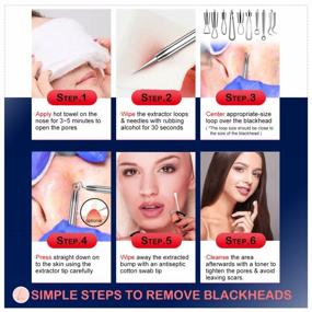 img 3 attached to 6-Piece Blackhead Remover Tool Kit For Extracting Acne, Whiteheads, Pimples, Zits & Clogged Pores - Includes Organized Storage Case.