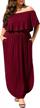 flaunt your curves in style with poseshe's off shoulder ruffle plus size maxi dress for beach parties logo