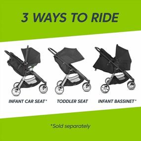 img 1 attached to Compact And Lightweight Baby Jogger City Mini 2 Stroller - 2019, Jet Color, Quick-Fold Design For Easy Handling