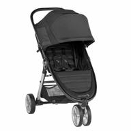 compact and lightweight baby jogger city mini 2 stroller - 2019, jet color, quick-fold design for easy handling logo