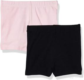 img 4 attached to 🩳 The Children's Place Baby and Toddler Girls Cartwheel Shorts - 2 Pack