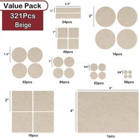 img 3 attached to Protect Your Floors With 321 Self-Adhesive Felt Furniture Pads - Cuttable, Anti-Scratch, And Easy To Apply!